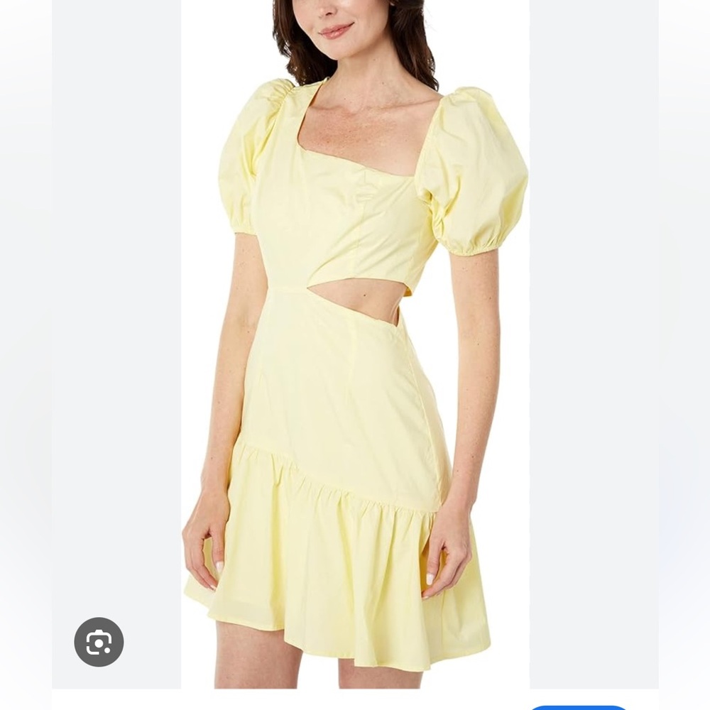 REVOLVE ASTR THE LABEL mayfair lemonade cut out mini dress